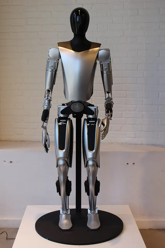 Tesla's Optimus humanoid robot on display in Stockholm