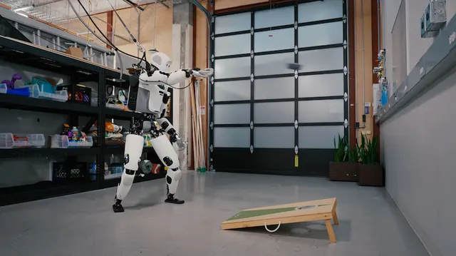 The Apollo robot learns to play cornhole by watching a video, according to Google DeepMind