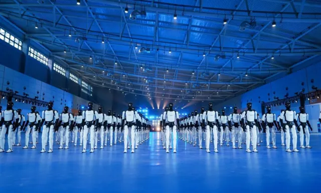 Zéro faux pas pour 110 humanoïdes : 智元 (AgiBot) décroche un record Guinness de danse